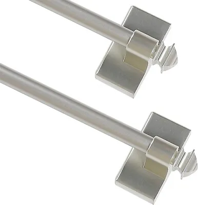 New NICKLE Magnetic Curtain Rods For Metal Doors Multi-Use Adjustable 16-28  • $15.95