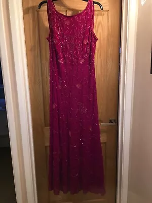 £35 • Buy Beaded Evening/occasion Floor Length Dress Size 16 By Berketex. 