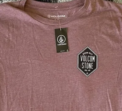 Men’s Volcom Short Sleeve T-Shirt Rosewood SIZE -M • $19.97