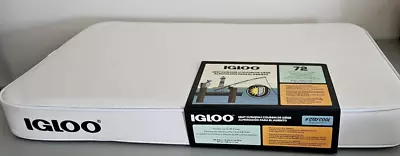 **X-MAS SALE** NEW Igloo 8496 72 Qt. Chest Cooler Seat Cushion Top Marine WHITE • $38.88