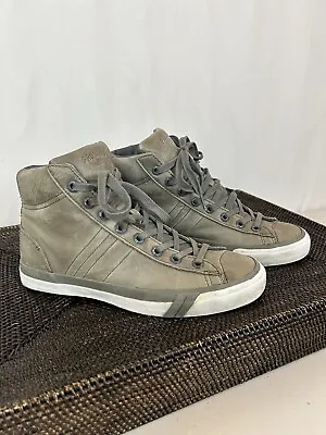 Pro-Keds Royal Plus Leather Hi-Top Sneakers Shoes Men's Grey Men's 8 • $24.90