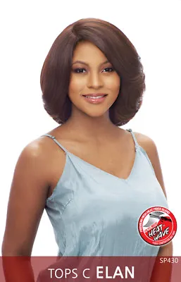 Tops Elan - Vanessa Synthetic C-side Part Lace Front Wig Short Volume Bob • $35.05