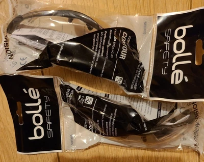 £15.99 • Buy 2 X Bolle Safety Glasses With Clear Lens  Free Shipping