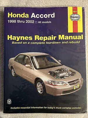HAYNES Honda Accord 1998-2002 REPAIR MANUAL 42014 • $27.97