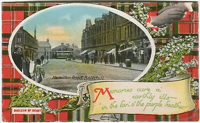 HAMILTON ROAD BELLSHILL - Lanarkshire Postcard • £6