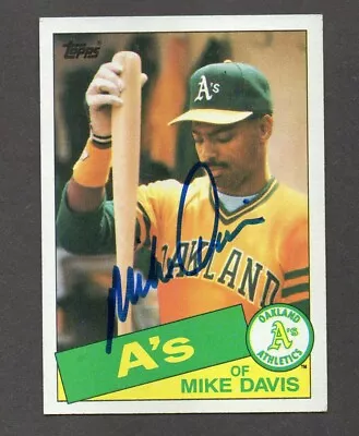 Mike Davis Signed Autographed 1985 Topps #778 A's • $6.99