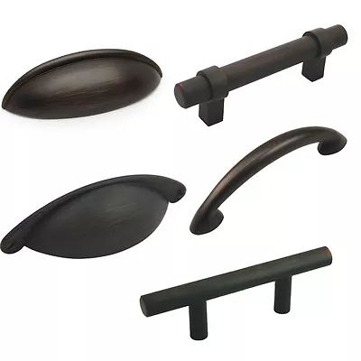Cosmas Cabinet Hardware Oil Rubbed Bronze 2-1/2  Cabinet Pulls & Hinges • $1.79