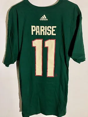 Adidas  NHL T-Shirt Minnesota Wild Zach Parise Green Sz XL • $9.99