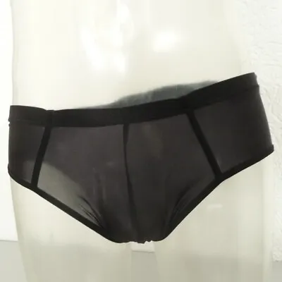 Panties Briefs Panty Es Collection 240 Black Half Transparent M L XL • $74.11