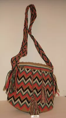 Shoulder Bag Wayuu Mochila Bolso Unisex Original - Guajira Colombia Handmade • $49