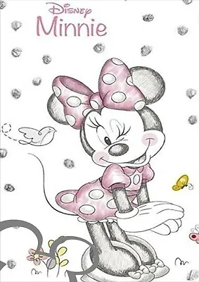 Disney Minnie Mouse Art Print A4 Poster Picture Nursery Watercolour Effect • £4