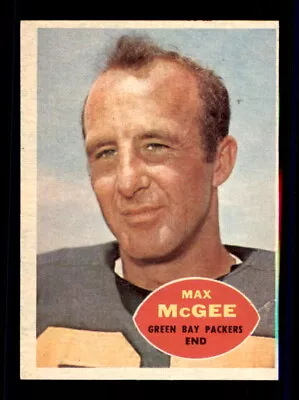 1960 Topps #55 Max McGee - Crease Free • $3