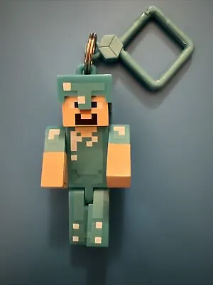 Minecraft Steve With Diamond Armor Keychain 3” • $8.50