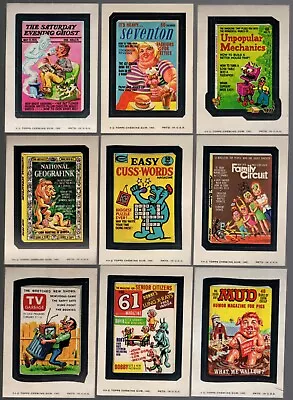 1974 Topps Wacky Packs Series 11 Complete Set 30/30 NM- Packages GULP DECAY MUD • $187.99