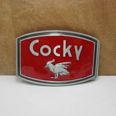 $9.95 • Buy Cocky Fashion Metal Belt Buckle Red Cool