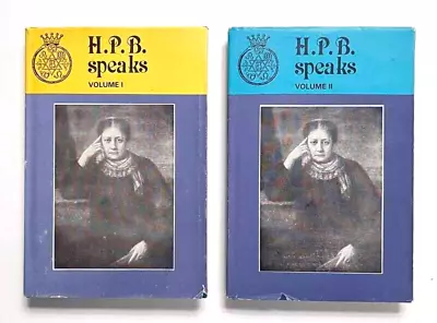 HELENA BLAVATSKY H.P.B. Speaks Vol I II Occult Spirituality Theosophy 1986 HCDJ • $35