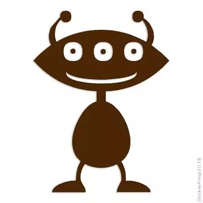 Alien Cute Monster Vinyl Decal Sticker Multiple Colors & Sizes #1287 • $4.95