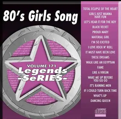 Legends Karaoke Cdg Disc 80's Girls Song #171 Cd Cd+g Oldies Pop Madonna  Wham • $11.91