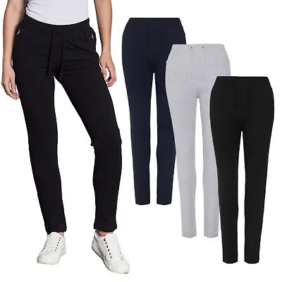 Women's Tapered Track Pants Ladies Joggers Jog Sweatpants Gym Leggings Trousers • £8.99