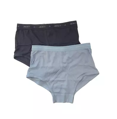 4 X Jockey Mens Y Front Briefs Underwear Undies Light Blue And Charcoal • $36.96