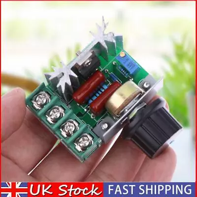 2000W SCR Electronic Voltage Regulator Speed Controller Dimmer Thermostat UK • £4.89