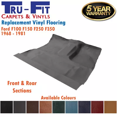 To Suit Ford F100 F250 F350 1968 - 1981 Moulded Rubber Vinyl Flooring • $249