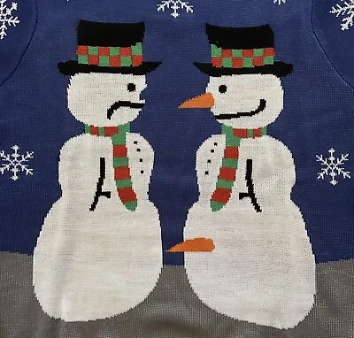 The Snowman Nose Thief Ugly Sweater By Tipsy Elves Size Large Free Shipping!!! • $25