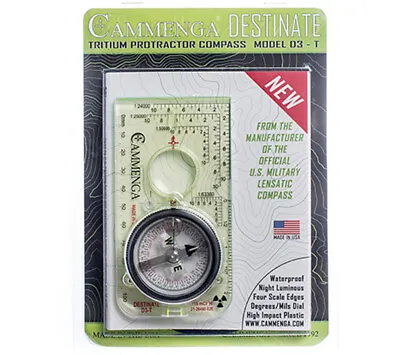$89.99 • Buy Cammenga Tritium Destinate Compass Protractor Baseplate Land Navigation USA