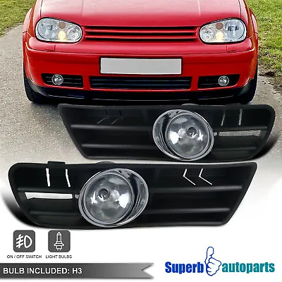 $41.98 • Buy Fits 1999-2004 Volkswagen VW Golf GTI MK4 Bumper Lamps Fog Light W/ H3 Bulbs