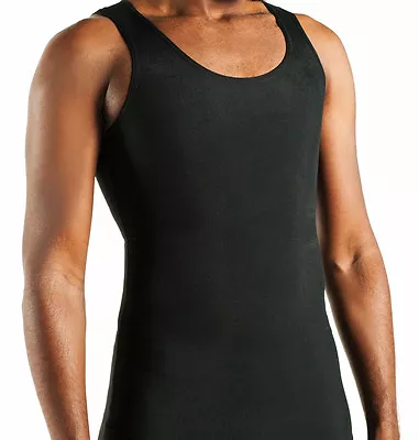 Mens Body Contouring Compression Undershirt Shaper Xl Black • $34