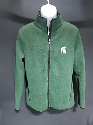 Michigan State University Spartans Full Zip Medium Fleece Jacket Womans Size XL • $24