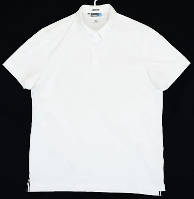 J.Lindeberg White Hunter Fieldsensor 2.0 Jersey Golf Polo Shirt Size XL • $34.18