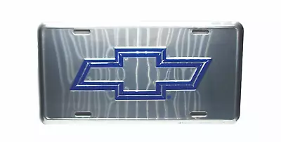 Gm Chevy Chevrolet Bowtie Emblem 3d Embossed Metal Car Novelty License Plate • $12.98