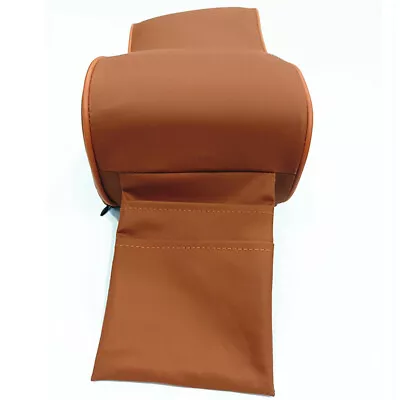  Softable Car Armrest Cushion Cover Cotton PU Leather Protector Interior Parts • $37.77