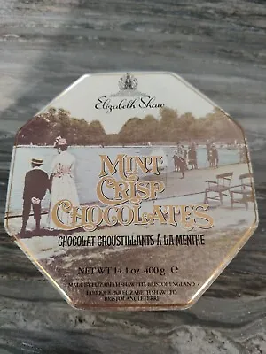 VINTAGE Elizabeth Shaw Mint Crisp Chocolates Tin Container - Made In Bristol UK • $2.99