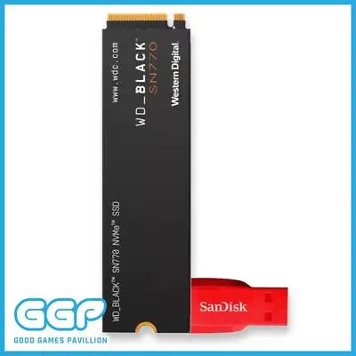 $80 • Buy WD Black Gaming SN770 250GB 500GB 1TB 2TB NVMe SSD PCIe M.2 Solid State Drive