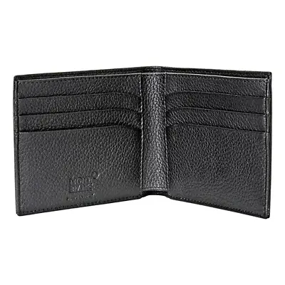 Montblanc Meisterstuck 6 CC Leather Wallet - Black Model 113305 • $394