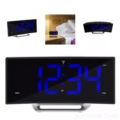 La Crosse Technology 617-249 1.8in Curved Blue Led Atomic Dual Alarm Clock • $45.98