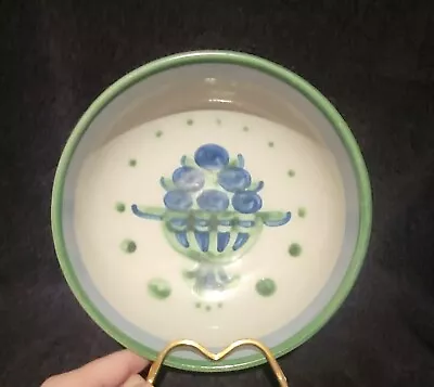 M A Hadley Blue Berries In A Basket 8 In Serving Bowl • $20