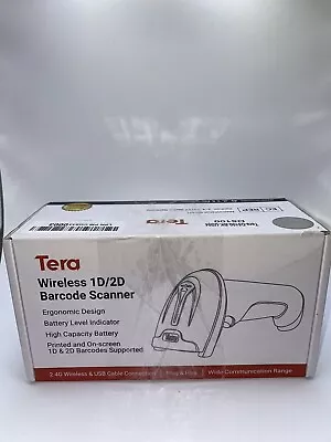 Tera Wireless 1D/2D QR Digital Barcode Scanner W/Dongle USB Cable & Stand TESTED • $19.96