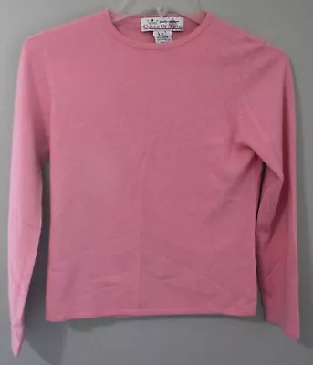 $29.95 • Buy Vintage Queen Of Scots Quality Cashmere Women's Pink Long Sleeve Sweater Medium