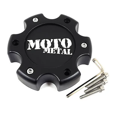 Moto Metal Matte Black Center Cap 5.5 OD Closed For MO961 MO964 306B1396HYB003 • $28
