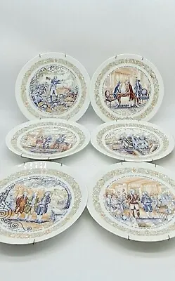 Vintage Set Of 6 D'Arceau Limoges Decorative Plates • $30