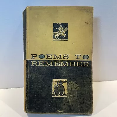 Poems To Remember Selected By E. F. Kingston Vintage Poetry Book • $49.99