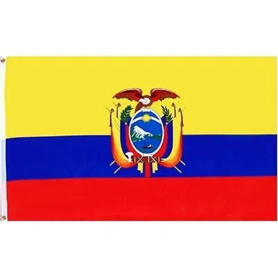 2x3 Ecuador Flag 2'x3' House Banner Grommets Fade Resistant 100D • $8.44