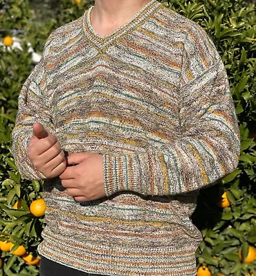 Rare 1998 Example By Missoni Knit Relaxed Pullover Cosby Retro Sweater Size XL 5 • $187