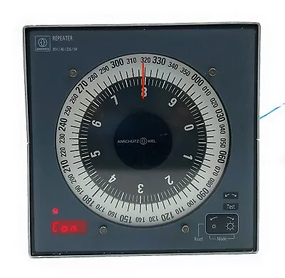 Raytheon Anschutz Kiel Marine Compass Repeater 133-555 BSH/46/33G/94 • $984.58