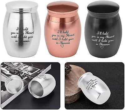 £0.99 • Buy Small Cremation Urn Jar Holder Keepsake For Human Pet Ashes Memorial Funeral Box