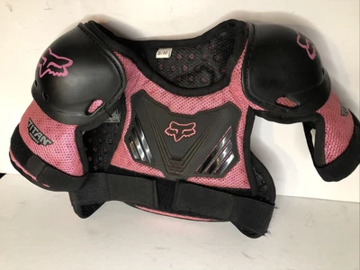 $29.99 • Buy Fox Racing Youth S-m Peewee Titan Chest Guard-black/pink