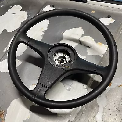 OEM BMW E30 E28 E24 3 Spoke Sport Steering Wheel Fine Spline 86+ No Leather • $74.99